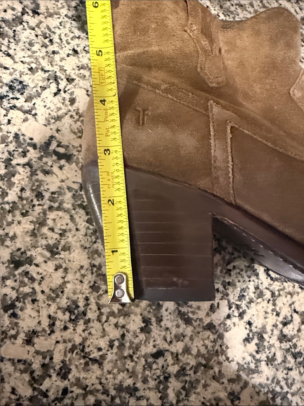 Frye Tan Suede Western Ankle Booties - Picture 6 of 6
